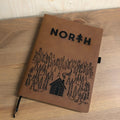 North Laser Engraved Faux Leather Journal