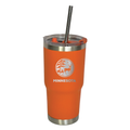 Blaze Orange Engraved Water Bottle w/ Whitetail Design