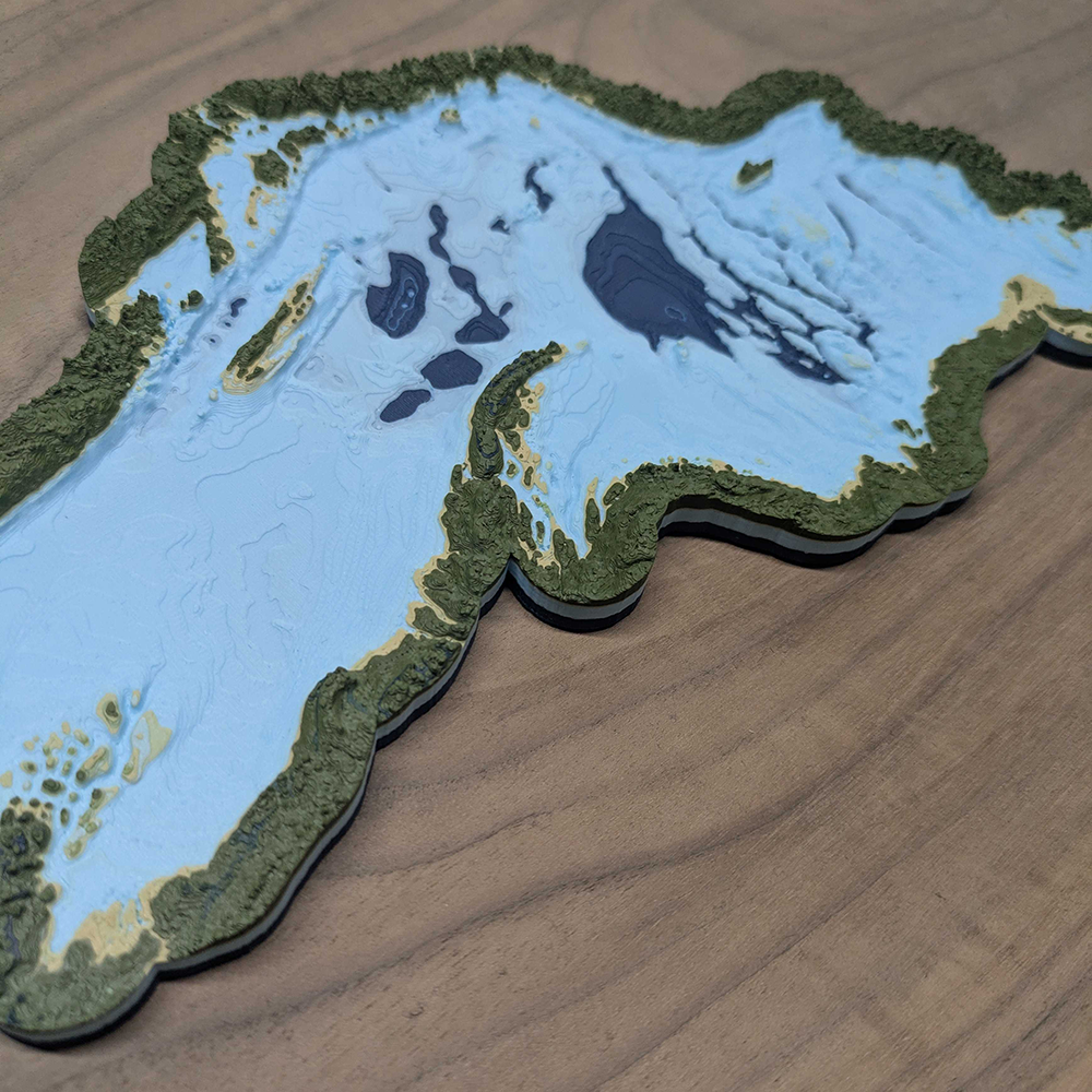Lake Superior Topographical Map